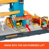 image:imageMatchbox Toy Vehicles amp Playset Transportation Center with 5 Levels Kidamp CarActivated Features Includes 164 Scale Taxi Boat amp Helicopter amp Food Vendor AccessoryTransport Center