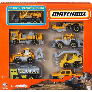 image:imageMatchbox 9Pack DieCast 164 Scale Toy Cars Construction or Garbage Trucks Rescue Vehicles or Planes Styles May Vary8Pack
