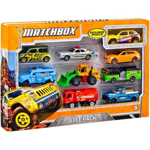 image:imageMatchbox 9Pack DieCast 164 Scale Toy Cars Construction or Garbage Trucks Rescue Vehicles or Planes Styles May Vary9Pack